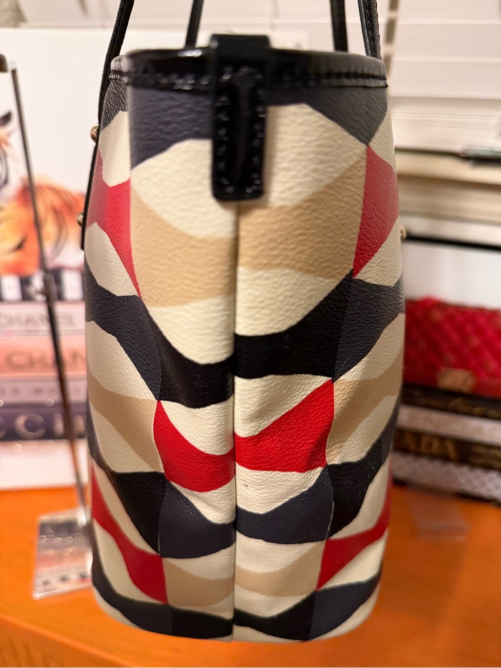 kate spade Multicolor Geometric Story Book Tote - Picture 5 of 13